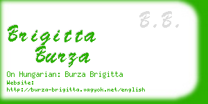 brigitta burza business card